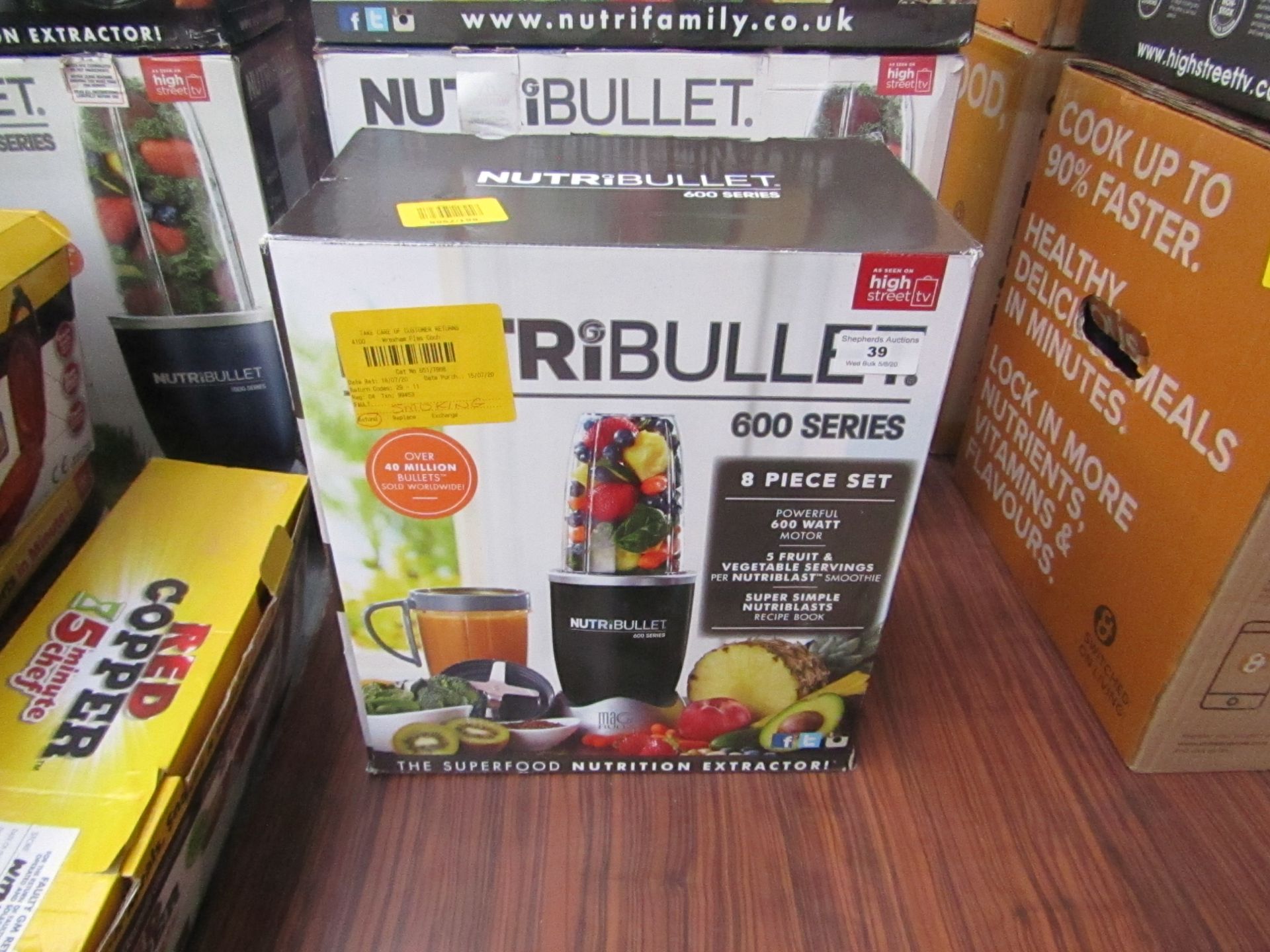 | 1X | NUTRI BULLET 600 SERIES | UNTESTED AND BOXED | NO ONLINE RESALE | RRP £59.99 | TOTAL LOT