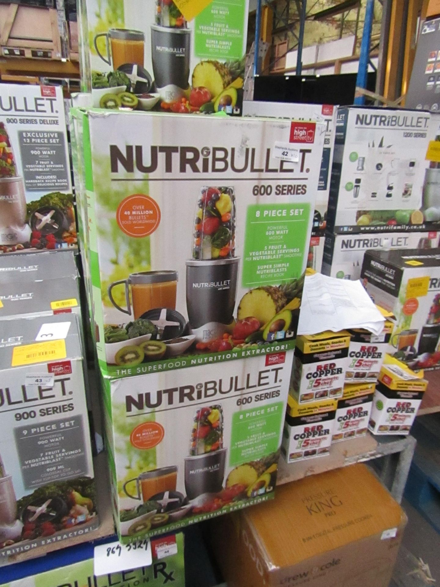 | 10X | NUTRI BULLET 600 SERIES | UNCHECKED AND BOXED | NO ONLINE RESALE | SKU C5060191462198 | RRP