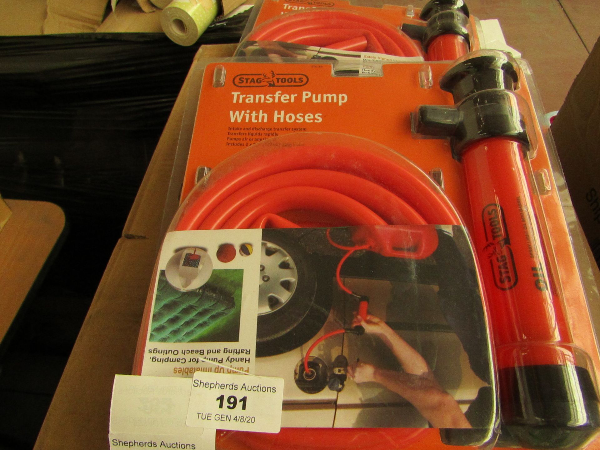 Stag Tools - Transfer Pump with Hoses - Packaged.