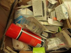 Box of Assorted Staitionary Items. Ink Cartridges,String. Pencils etc