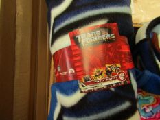 Transformers Fleece Blanket. 125cm x 150cm. New with tags.