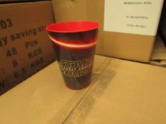 Box of 24 Star Wars Plastic Cups. New & Boxed.