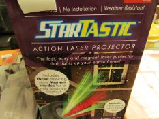 | 1X | STARTASTIC ACTION LASER PROJECTOR | UNCHECKED AND BOXED | NO ONLINE RE-SALE | SKU - | RRP £