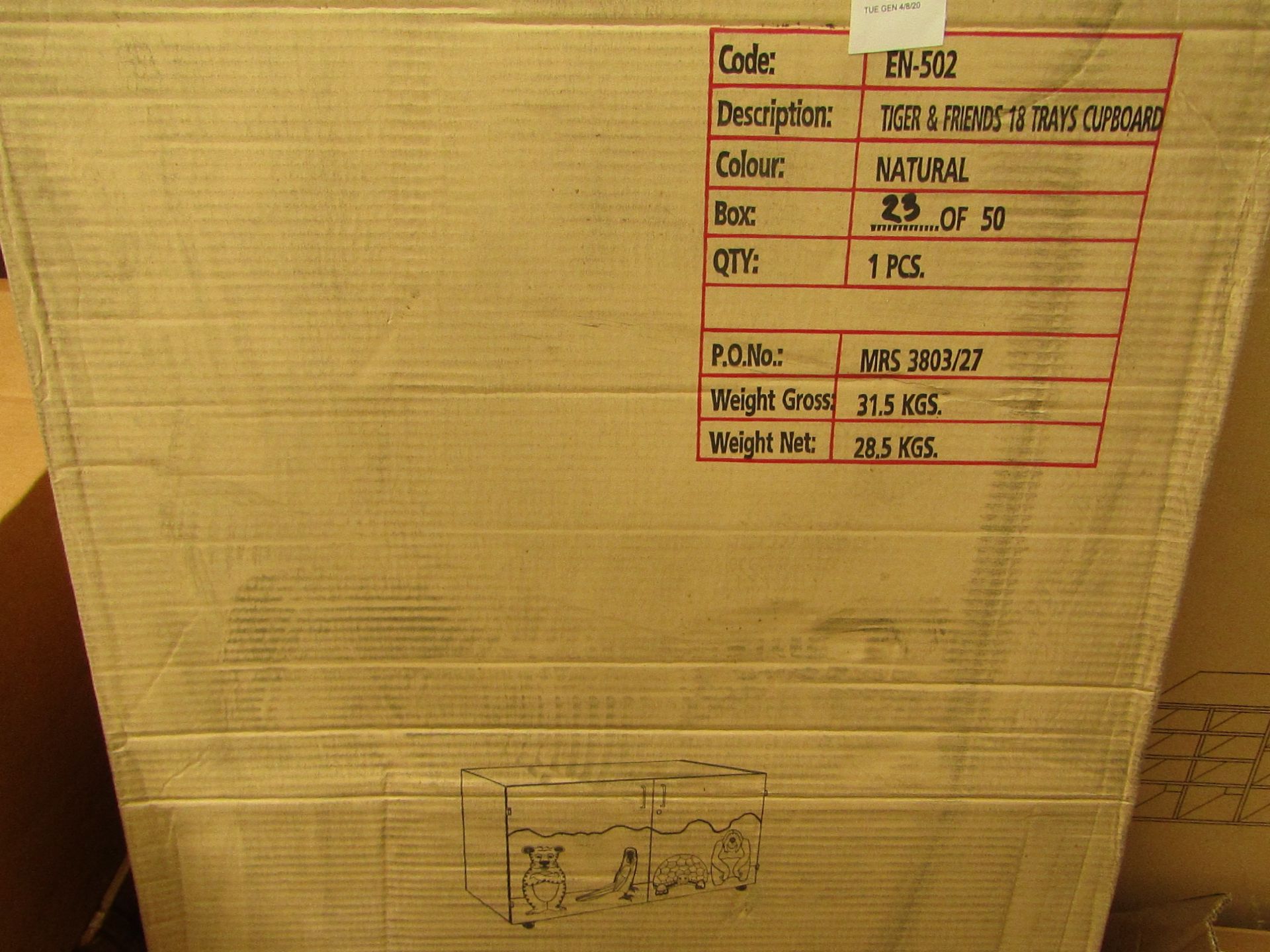 Tiger & Friends - 18 Trays Cupboard - Unchecked & Boxed.