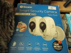 Swann - Smart Security Camera (Twin Pack) - Untested & Boxed.