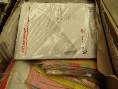Box of Assorted File Dividers. Over 1000. Outer packaging is dirty but products are fine