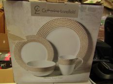 Catherine Lansfield - 16 Piece Glamour Sequin Gold - Unchecked & Boxed.
