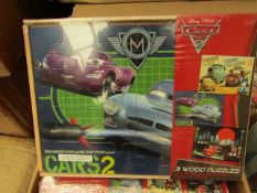 Disney Cars 2 - 3 Wooden Puzzles - New & Packaged.