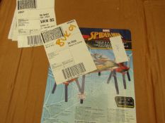 Marvel Spider-Man - Children's Table & 2 Chairs Set - Unchecked & Boxed.