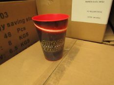 Box of 24 Star Wars Plastic Cups. New & Boxed.