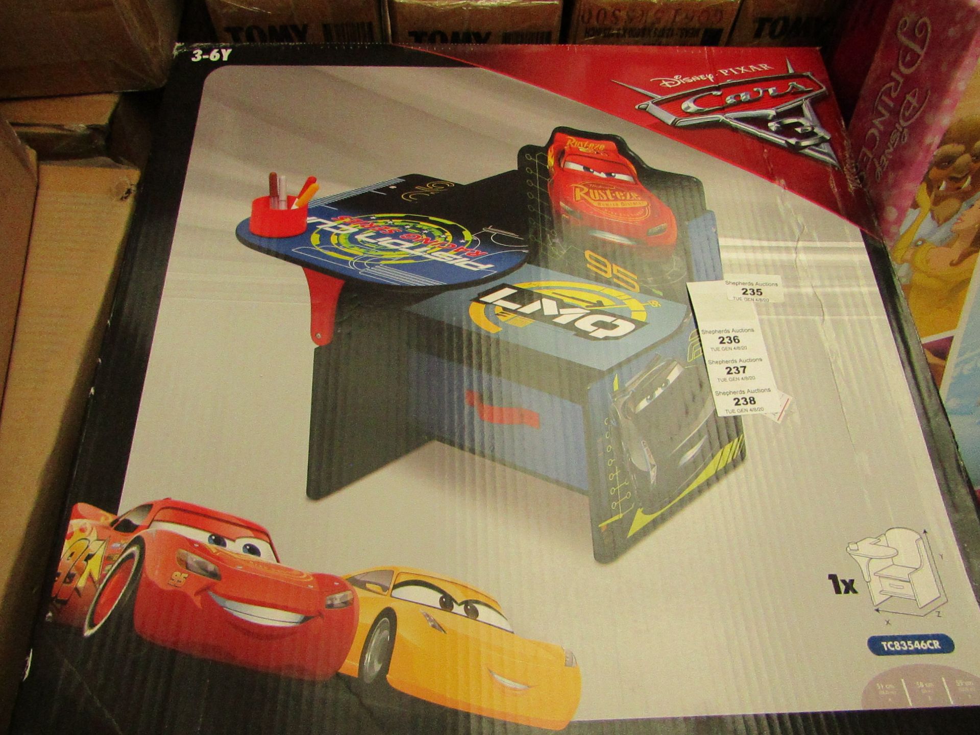 Disney Cars 3 - Childrens Activity Chair with Desk - Unchecked & Boxed.