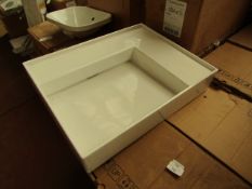 Kartell by Laufen 600mm square Left-hand countertop basin, new and boxed.