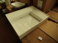 Kartell by Laufen 600mm square Left-hand countertop basin, new and boxed.