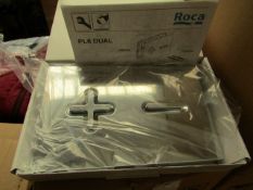 Roca L1 white flush plate, new and boxed.