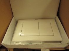 Roca L1 white flush plate, new and boxed.