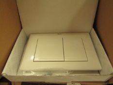 Roca L1 white flush plate, new and boxed.