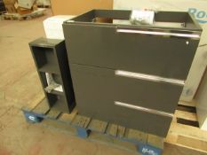 2x Various Items being : 1x Roca Victoria 700mm vanity unit, new and boxed. 1x Roca Luna 600x200mm