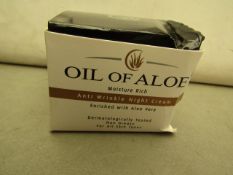 12 x 50ml OilOf Aloe Anti Wrinkle Night Cream. Unused & Boxed