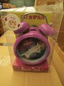 4 x Cat in Space Alarm Clocks. Unused & Packaged