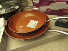 2 x Gotham Pro Frying pans. RRP £39.99 (lightly used)