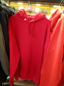Red Hoody Size XL. Unused