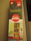 Shrek poster Mural. Easy To put up in 6 pieces. Overall Size 8ft x 5ft. New & Boxed