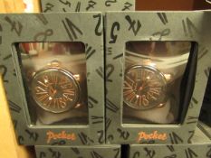 2 x Pocket Branded Watches. Boxed