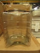 Glass Star Lantern with metal Handle. Unused & Boxed