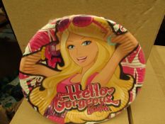 2 Boxes of 24 packs of 6 Barbie Paper Plates. New & Packaged