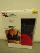 DKNY 2 Pack Lace Bras. Size Small. Unused & Boxed