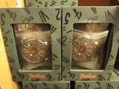 2 x Pocket Branded Watches. Boxed