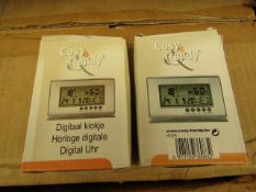 20 x Cosy & Trendy Digital clocks. Boxed