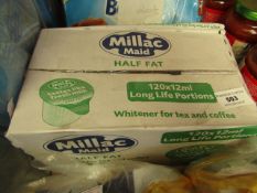 Millac Maid - 120x12ml Long Life Portions - Whitener - Boxed.