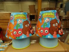 Box of 2 Moshi Monsters Bedside Lamps. Unused.