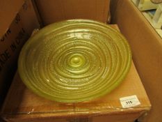 Box of 3 Green Fruit Bowls. Unused & boxed