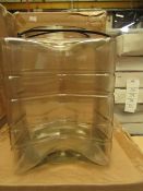 Glass Star Lantern with metal Handle. Unused & Boxed