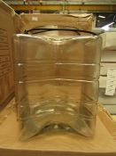 Glass Star Lantern with metal Handle. Unused & Boxed