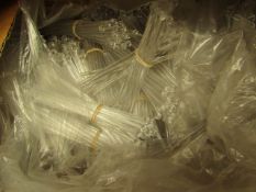 2 Boxes of Approx 2000 Plastic Clear Stirrers. Unused