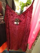 Top Shop Size 12 Velour Dress. Unworn