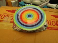 8 x Rainbow Side plates. Unused