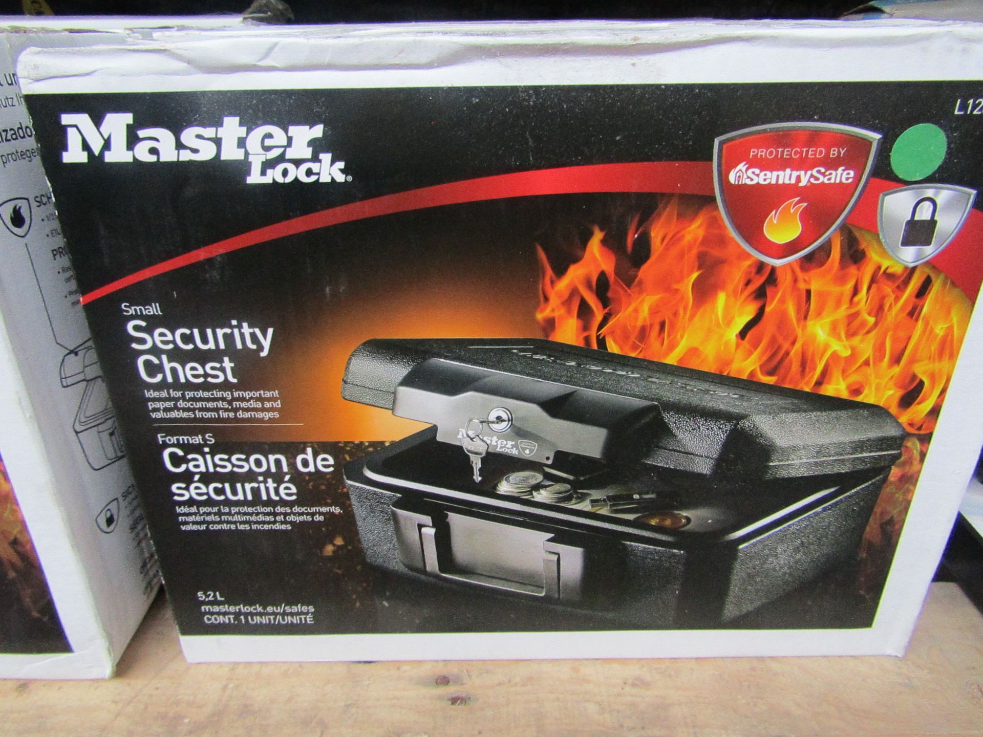 Master - Small Security Chest (Protected By SentrySafe) 5.2L - New.