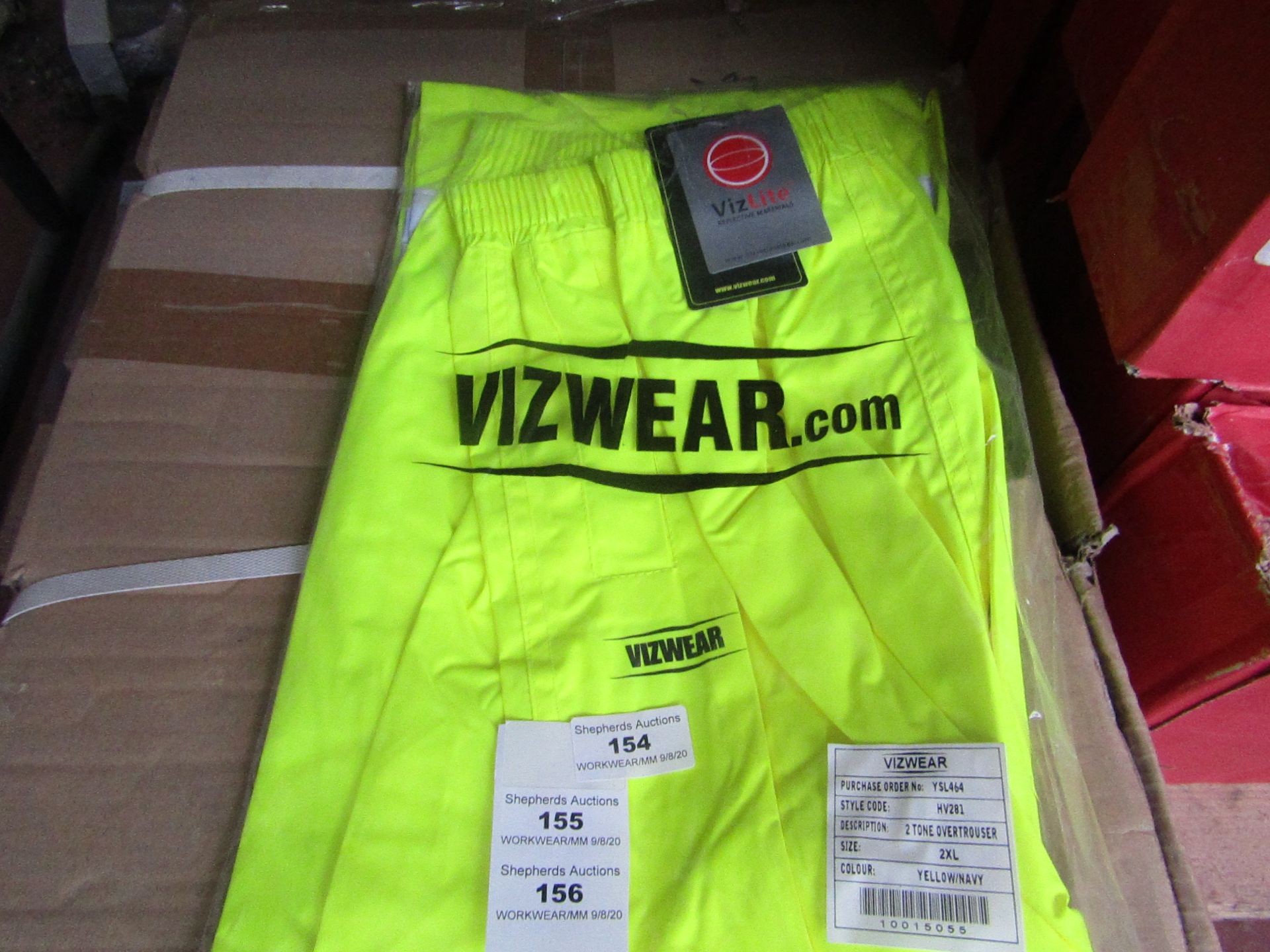 VizWear - 2 Tone Overtrousers - Size 2XL - New.