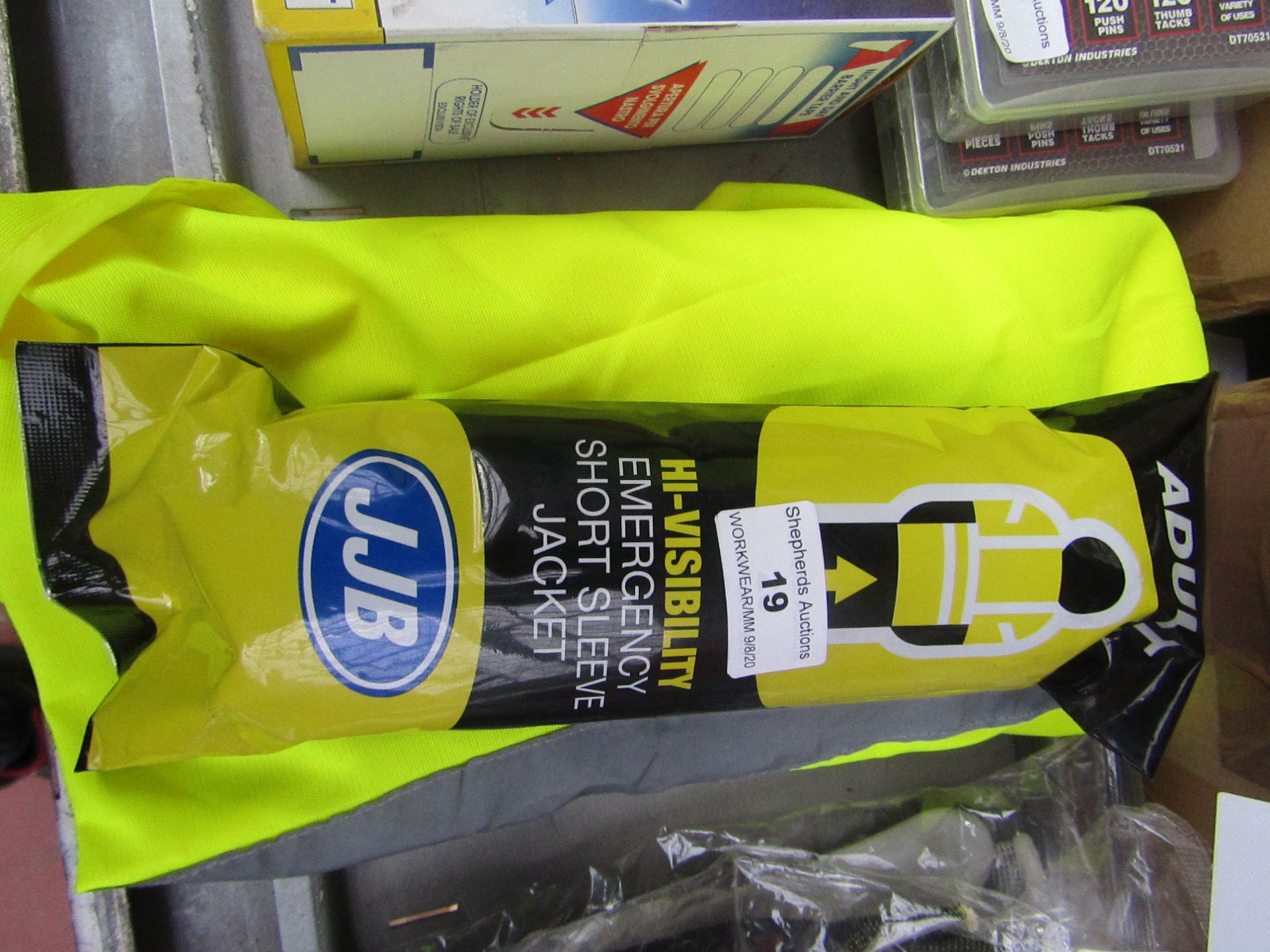 2x JJB - Hi-Visibility Vest (Adult) - One Packaged.