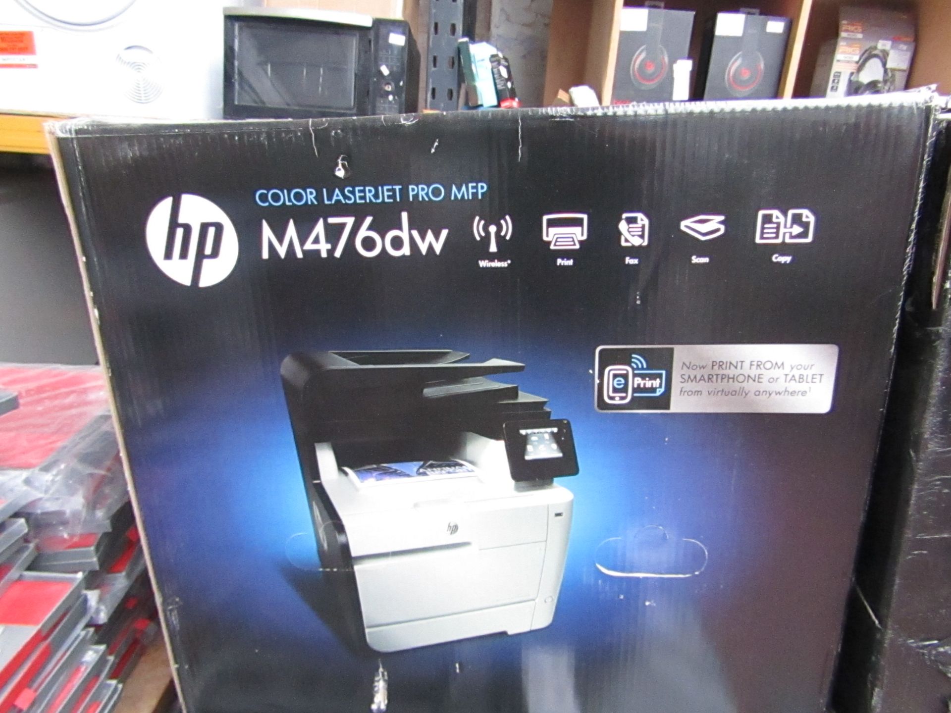 HP M476dw colour LaserJet pro MFP 600 x 600 DPI 20 ppm A4 Wi-Fi printer, powers on but not all