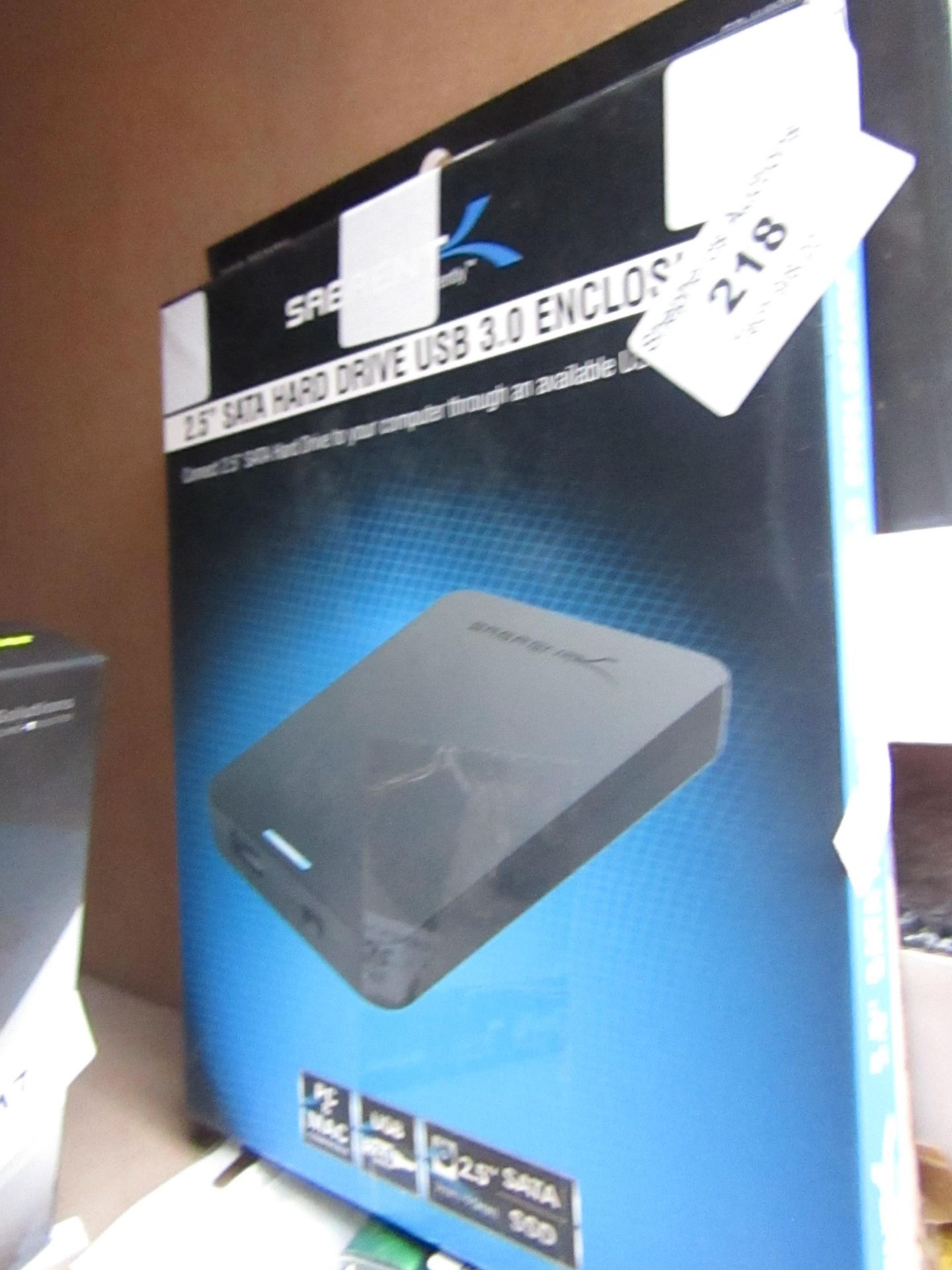 Sabrent 2.5" SATA Hard drive USB 3.0 Enclosure, boxed and unchecked