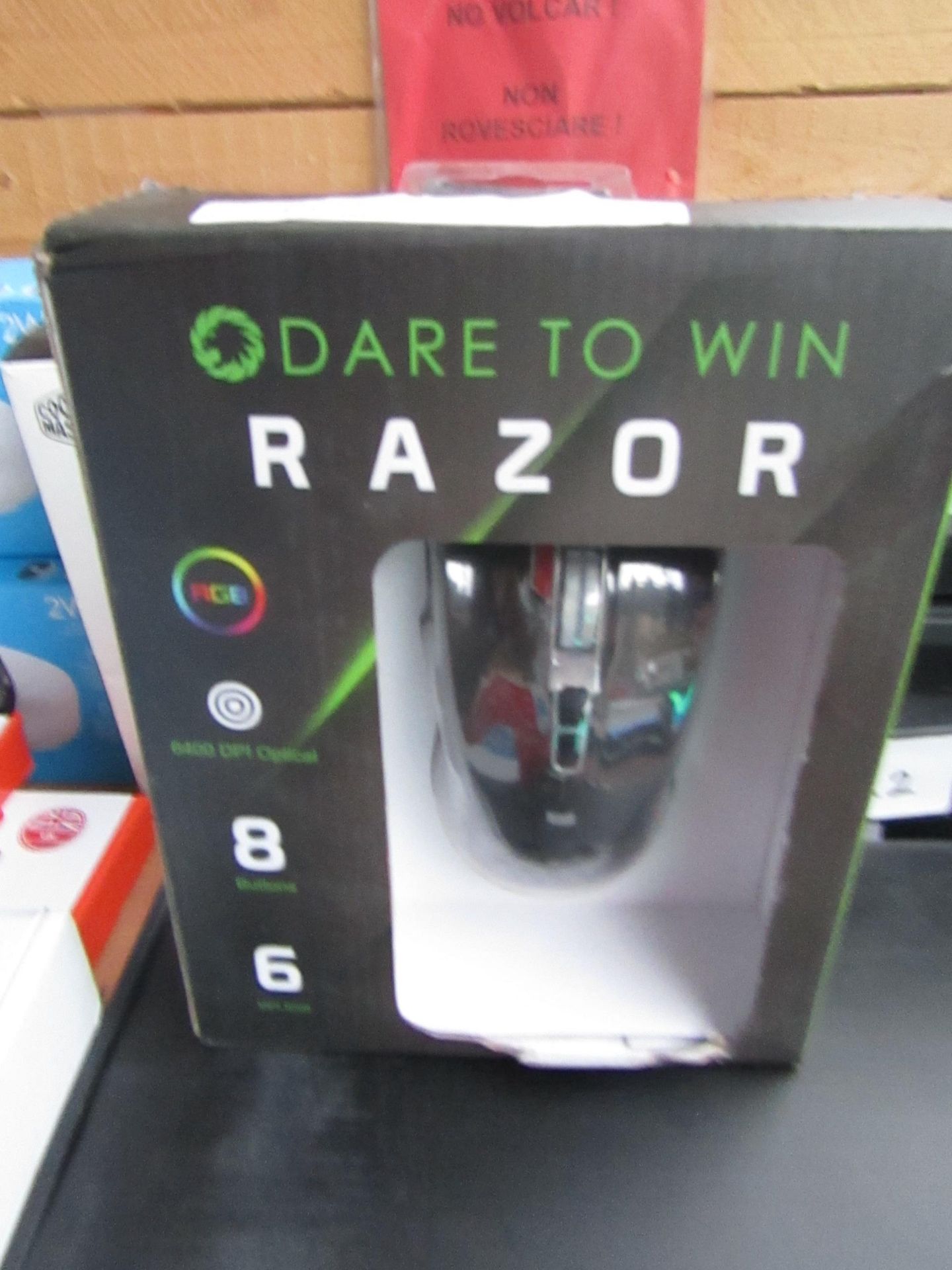 Gae Max Dare to win Razor gaming mouse, boxed and unchecked