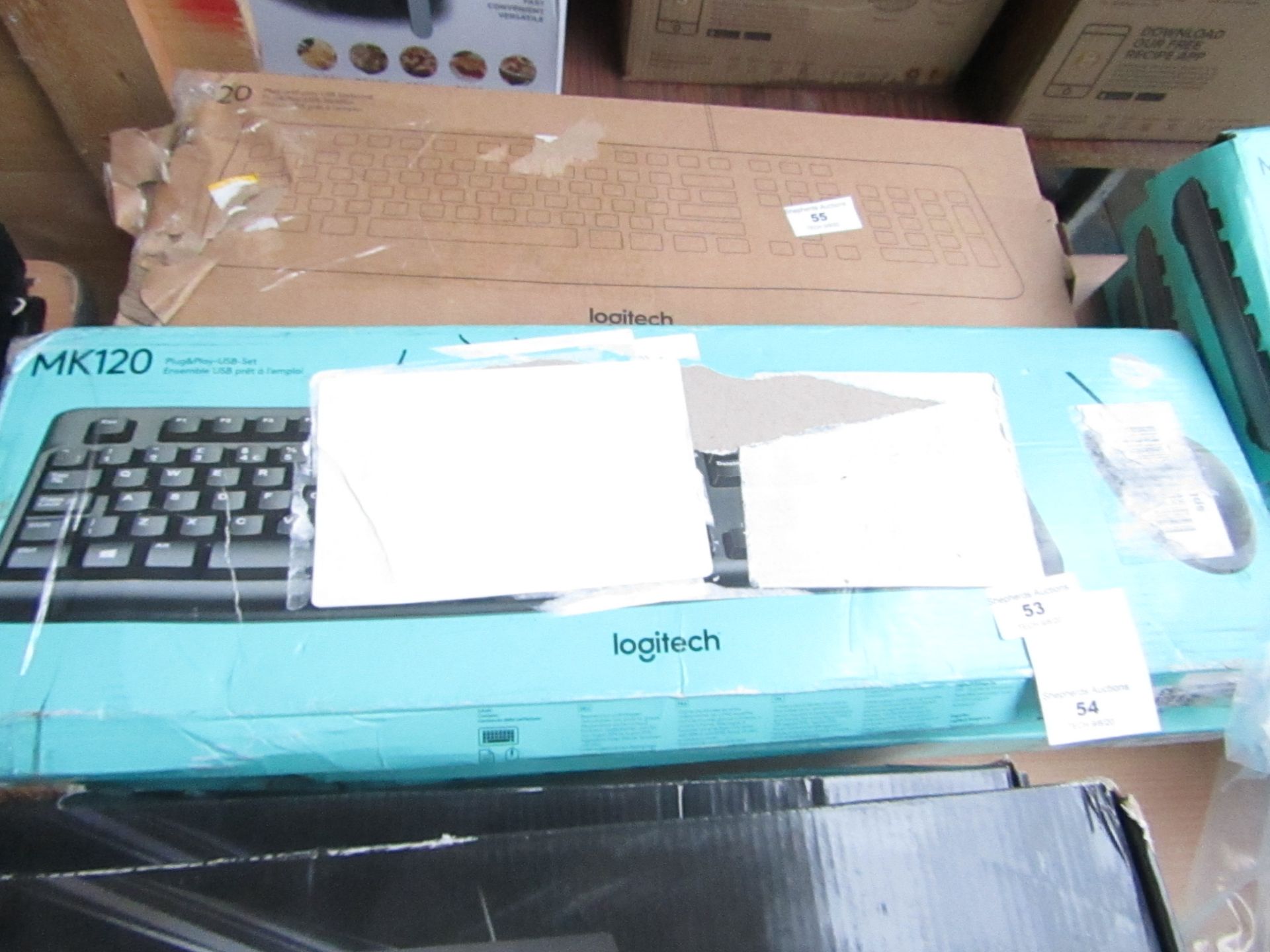 Logitech MK120 keyboard set, unchecked and boxed