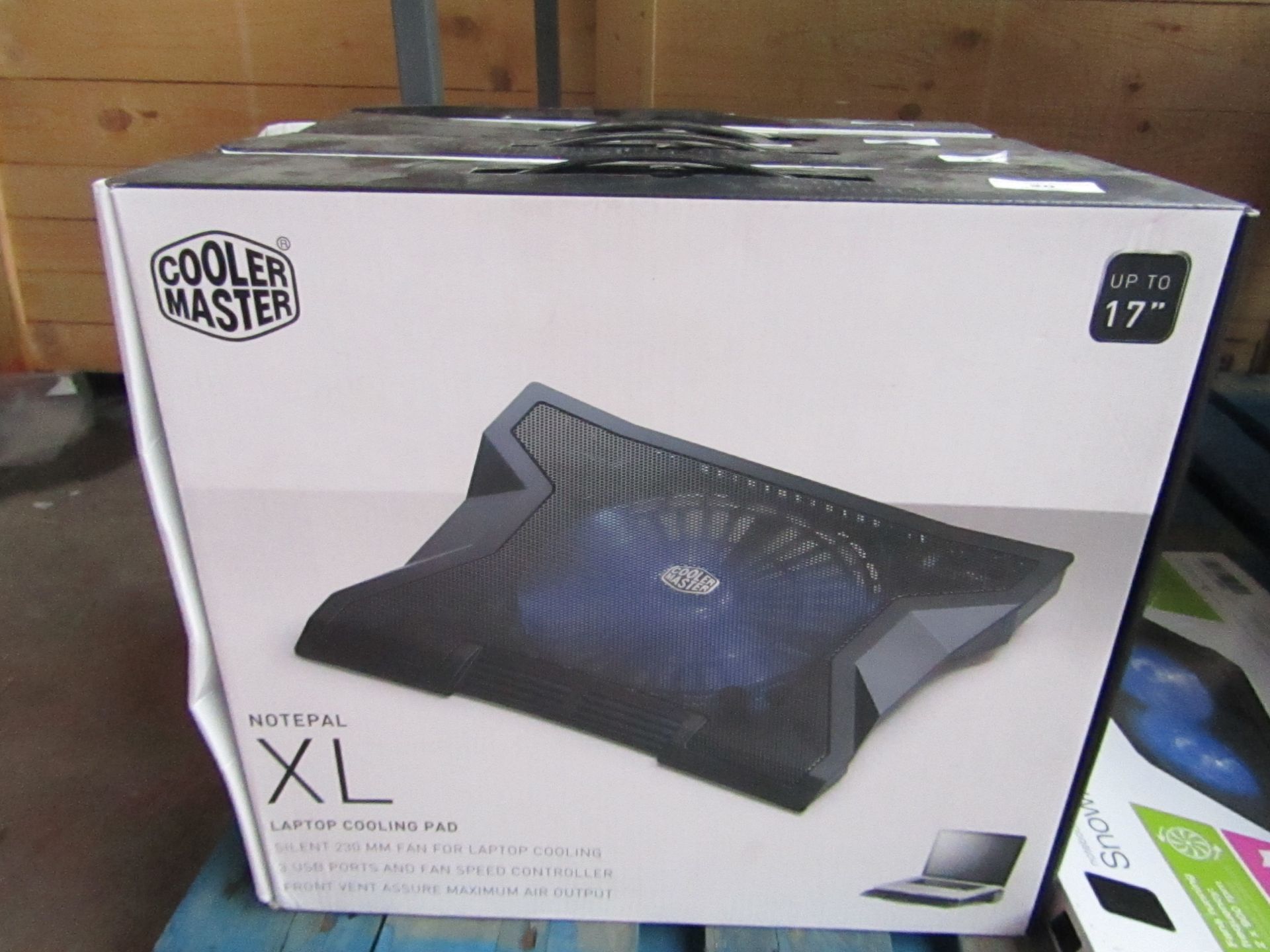 Cooler master Notepal XL laptop cooling pad, unchecked and boxed