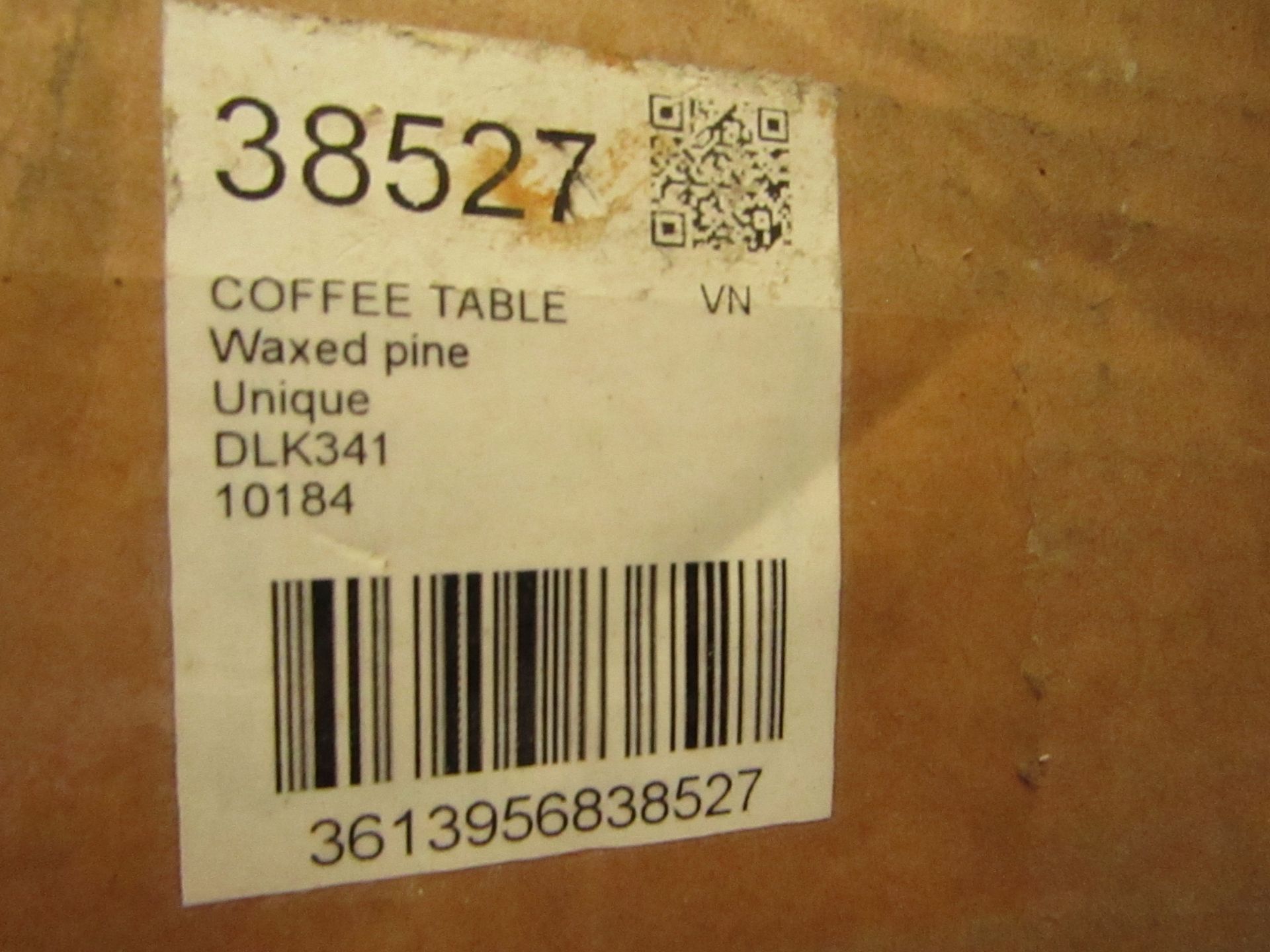 La Redoute Waxed Pine Coffee Table. 120cm x 60cm. Unused & Boxed