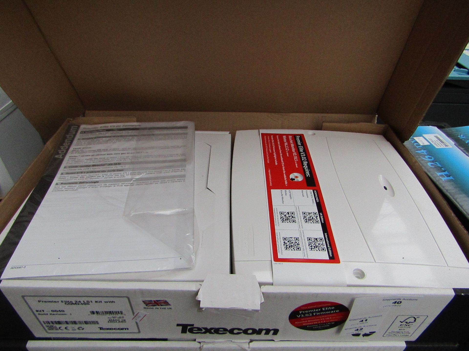 Texecom - Premier Elite 24 LS1 Kit with COM2400 - Untested & Boxed.